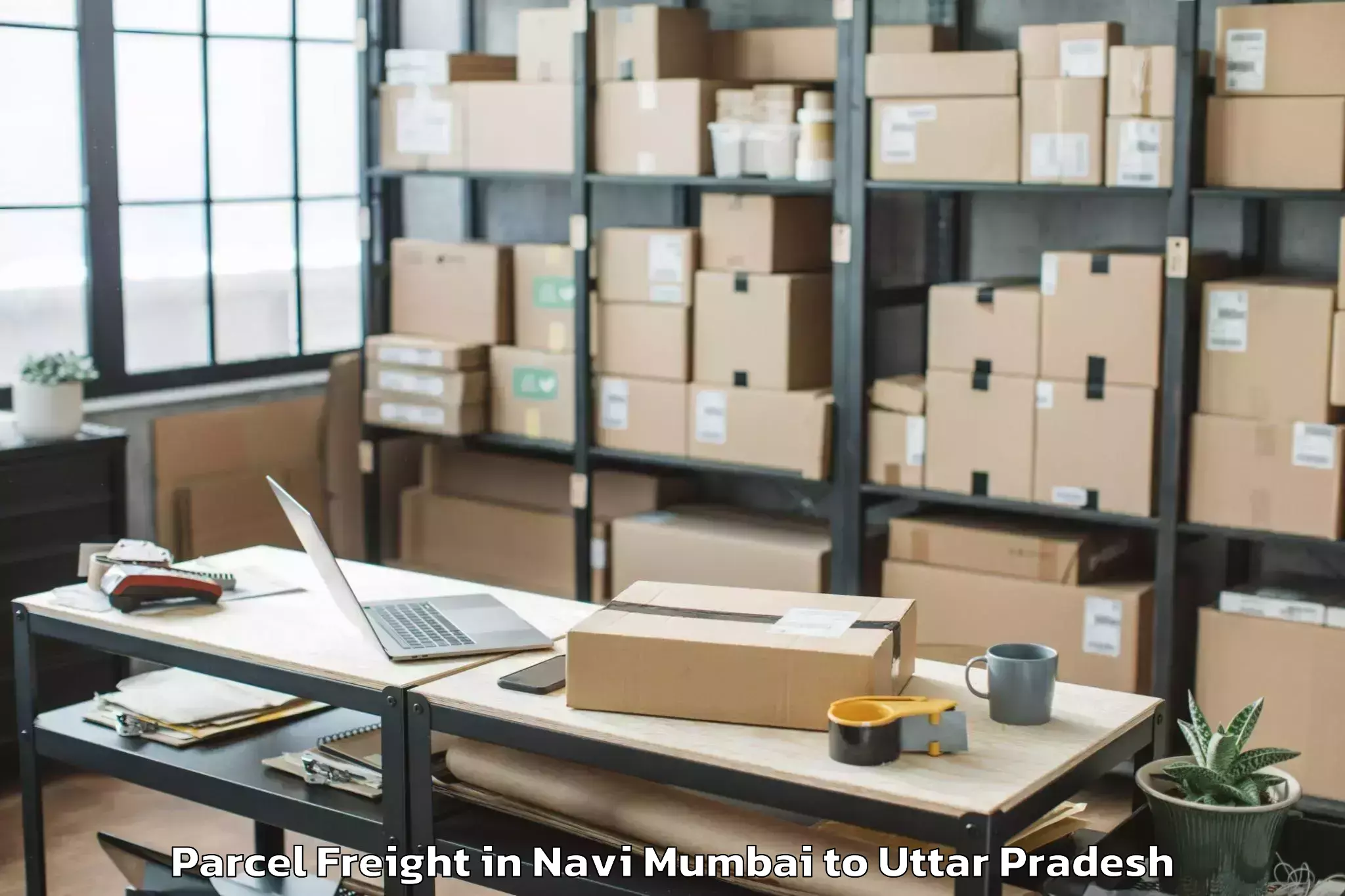 Hassle-Free Navi Mumbai to Ujhani Parcel Freight